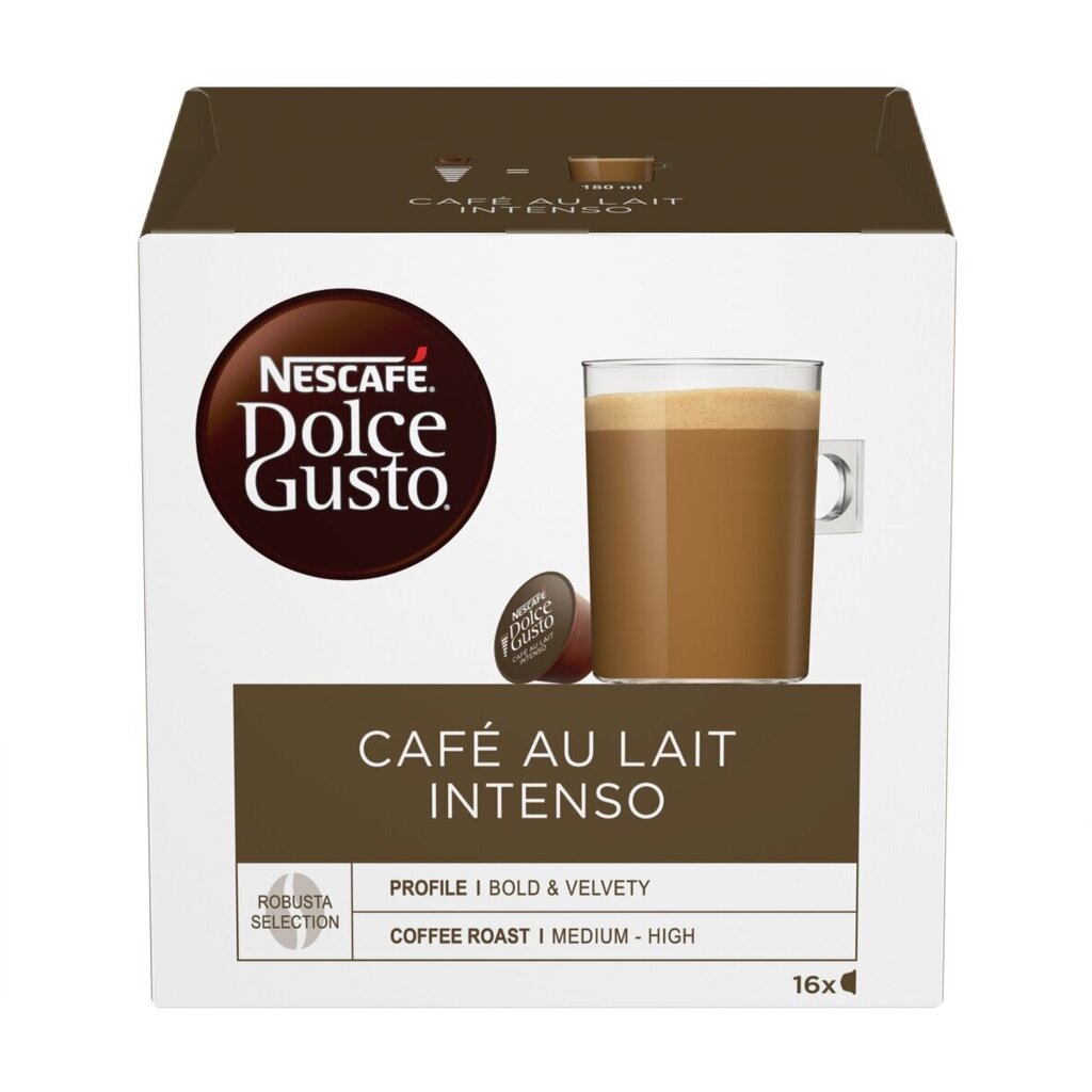 NESCAFE DOLCE GUSTO Café au Lait Intenso 16 kapslit, 160g цена и информация | Kohv, kakao | kaup24.ee