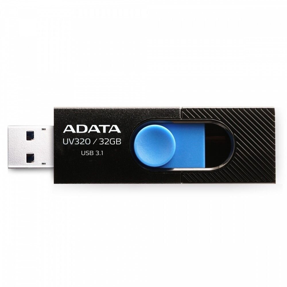 USB mälupulk ADATA UV320 32 GB, USB 3.1, Black hind ja info | Mälupulgad | kaup24.ee