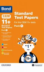 Bond 11plus: CEM: Standard Test Papers: Pack 1, Pack 1 цена и информация | Книги для подростков и молодежи | kaup24.ee