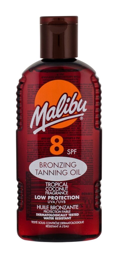 Malibu Bronzing Tanning Oil SPF8 - Tanning Spray 200ml цена и информация | Päikesekreemid | kaup24.ee