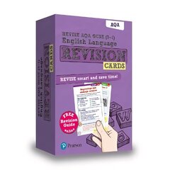 Pearson REVISE AQA GCSE (9-1) English Revision Cards: for home learning, 2022 and 2023 assessments and exams цена и информация | Книги для подростков и молодежи | kaup24.ee