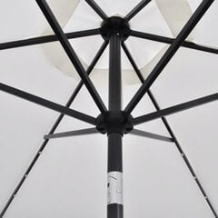 vidaXLi Led-tuledega konsooldisainiga päikesevari 3 m beež hind ja info | Päikesevarjud, markiisid ja alused | kaup24.ee