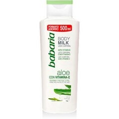 Ihupiim Babaria Aloe Con Vitamin-E 500 ml hind ja info | Kehakreemid, losjoonid | kaup24.ee