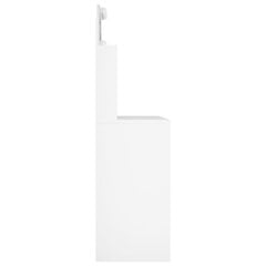 vidaXL tualettlaud LEDiga, valge, 96 x 40 x 142 cm hind ja info | Meigilauad | kaup24.ee