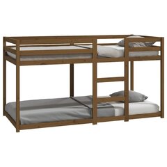 Двухъярусная кровать, 90x200 см, коричневая цена и информация | Кровати | kaup24.ee