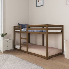 Двухъярусная кровать, 90x200 см, коричневая цена и информация | Кровати | kaup24.ee
