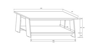 Diivanilaud Rack, valge hind ja info | Diivanilauad | kaup24.ee