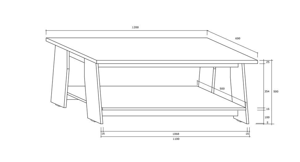 Diivanilaud Rack, valge hind ja info | Diivanilauad | kaup24.ee