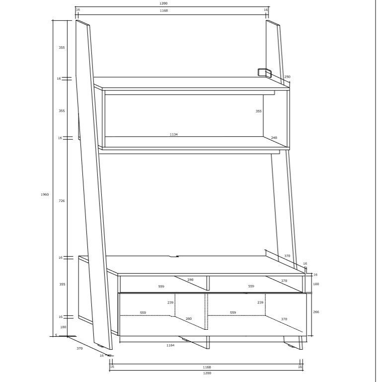 TV-alus Rack, valge/must hind ja info | TV alused | kaup24.ee