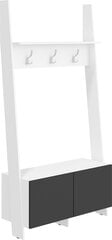 Полка Rack, белый/чёрный цена и информация | Meblocross Мебель для прихожей | kaup24.ee