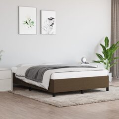 vidaXL voodiraam, tumepruun, 140x200 cm, kangas hind ja info | Voodid | kaup24.ee