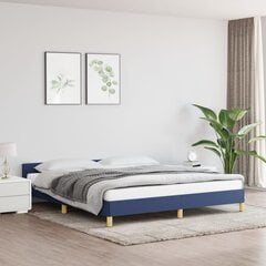 vidaXL voodiraam peatsiga, sinine, 180x200 cm, kangas hind ja info | Voodid | kaup24.ee