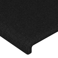 vidaXL voodipeats servadega, must, 83x23x118/88 cm, kangas hind ja info | Voodid | kaup24.ee
