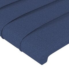 vidaXL voodipeats servadega, sinine, 83x23x118/88 cm, kangas hind ja info | Voodid | kaup24.ee