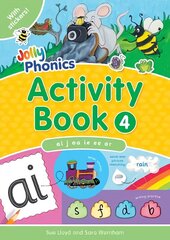 Jolly Phonics Activity Book 4: In Precursive Letters (British English edition) UK ed., ai,j,oa,ie,ee,or hind ja info | Noortekirjandus | kaup24.ee