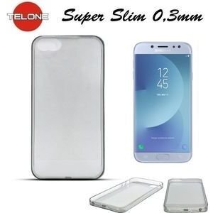 Kaitseümbris Telone Ultra Back Case 0.3 mm, sobib Samsung J710 Galaxy J7 (2016) telefonile, läbipaistev/must hind ja info | Telefoni kaaned, ümbrised | kaup24.ee