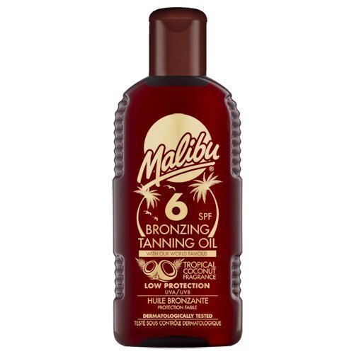 Päevitusõli Malibu SPF 6 200 ml цена и информация | Päikesekreemid | kaup24.ee