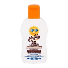 Päikesekaitsekreem lastele Malibu SPF 50, 200 ml цена и информация | Кремы от загара | kaup24.ee