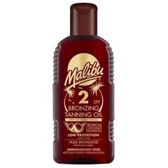 Malibu Bronzing Tanning Oil SPF2 päevitusõli 200 ml цена и информация | Кремы от загара | kaup24.ee