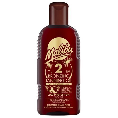 Malibu Bronzing Tanning Oil SPF2 päevitusõli 200 ml цена и информация | Päikesekreemid | kaup24.ee