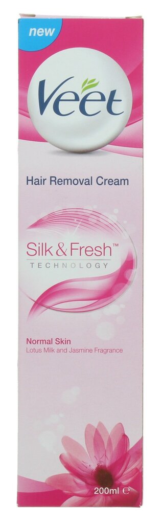 Depilatsioonikreem Veet Silk & Fresh Normal 200 ml цена и информация | Depileerimisvahendid | kaup24.ee