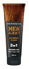 Dušigeel Dermacol Men Agent Extreme Clean 3 in 1 meestele 250 ml цена и информация | Масла, гели для душа | kaup24.ee