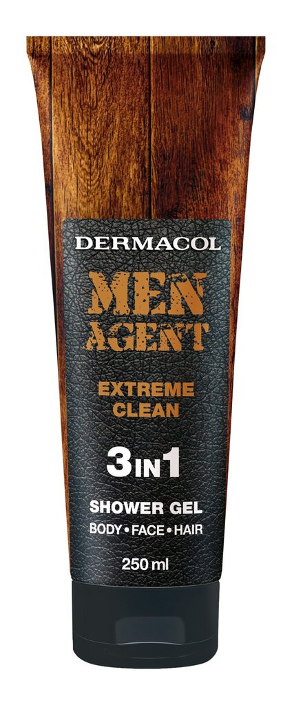 Dušigeel Dermacol Men Agent Extreme Clean 3 in 1 meestele 250 ml hind ja info | Dušigeelid, õlid | kaup24.ee