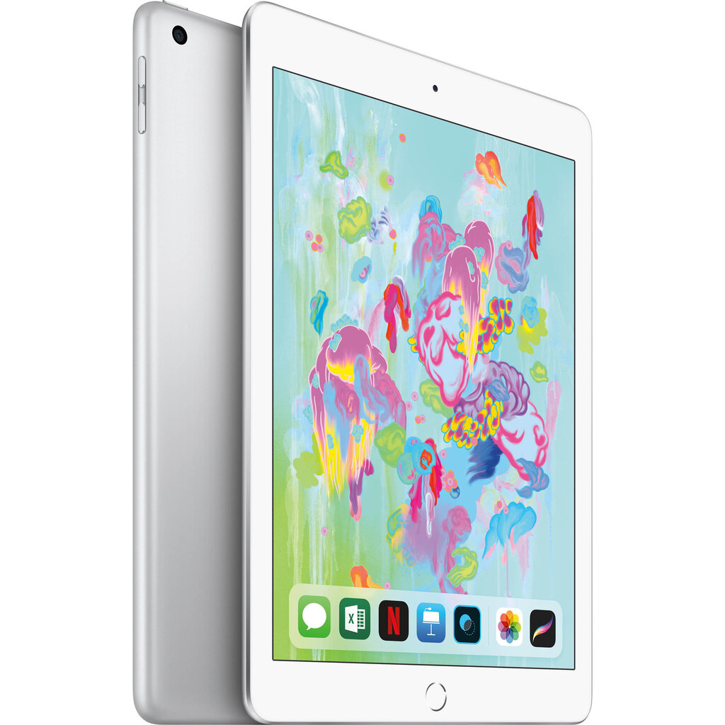 Tahvelarvuti Apple iPad 9.7" Wi-Fi 128GB, hõbedane, 6th gen, MR7K2HC/A hind ja info | Tahvelarvutid | kaup24.ee