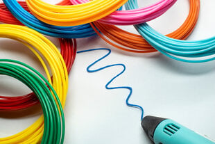 Пластик для 3D-ручки, набор из 20 цветных нитей, 100 м, PLA цена и информация | Смарттехника и аксессуары | kaup24.ee