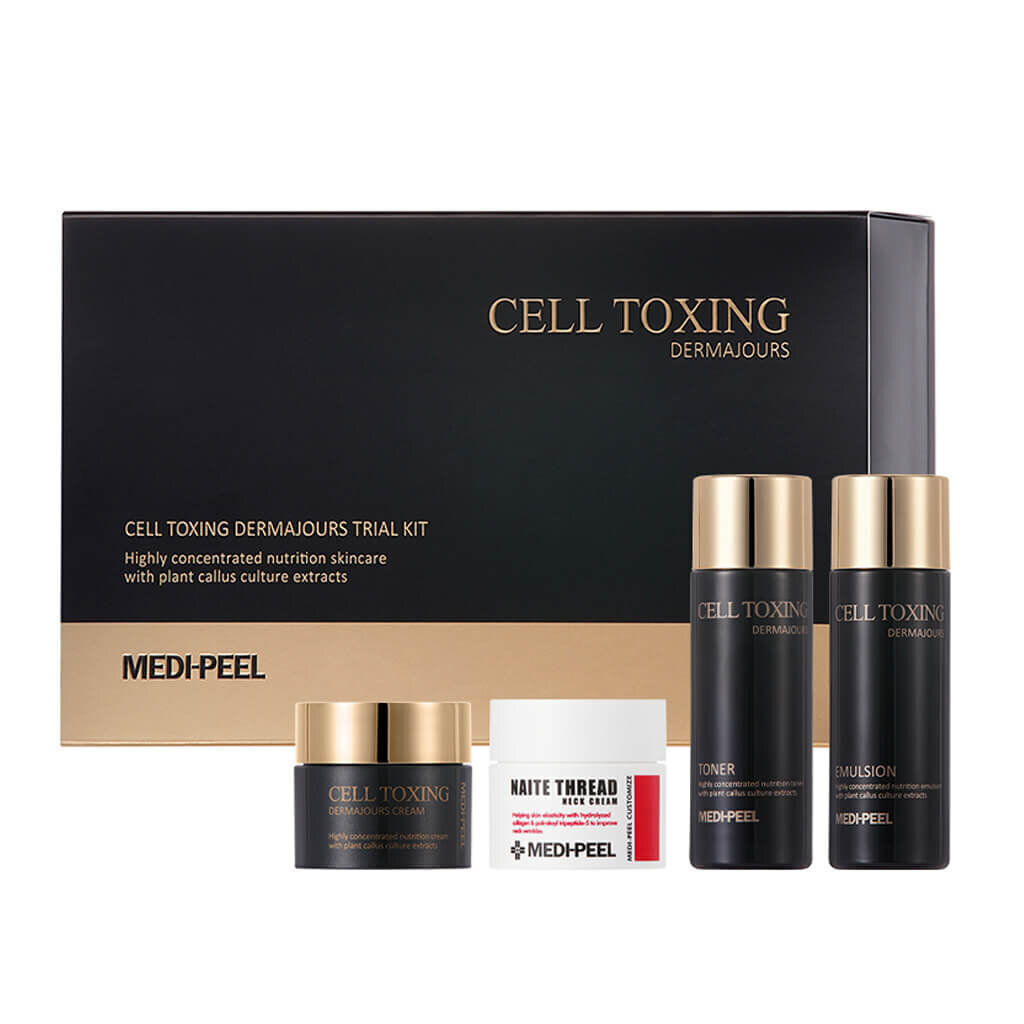 Vananemisvastaste miniatuuride komplekt Medi Peel Cell Toxing Dermajours Trial Kit (30+30+10+10ml) hind ja info | Näokreemid | kaup24.ee