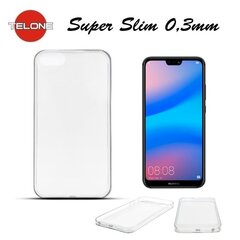 Telone Ultra Slim 0,3 mm tagaümbris Huawei P20 läbipaistev hind ja info | Telone Mobiiltelefonid ja aksessuaarid | kaup24.ee