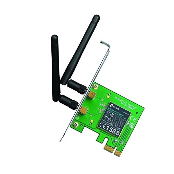 TP-LINK 300MBit/s WLAN-N PCI Express-Adapter Atheros-Chipsatz 2T2R 2,4GHz 802.11b/g/n 2 removeable antennas hind ja info | Ruuterid | kaup24.ee