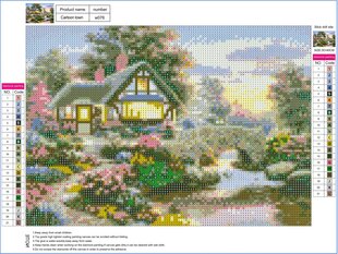 Rombikujuline-mosaiikkomplekt 5D (aukude liimimine) 30x40 cm DK41248 цена и информация | Алмазная мозаика | kaup24.ee