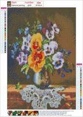 Rombikujuline-mosaiikkomplekt 5D (aukude liimimine) 30x40 cm DK41234 цена и информация | Алмазная мозаика | kaup24.ee