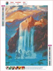 Rombikujuline-mosaiikkomplekt 5D (aukude liimimine) 30x40 cm DK41274 цена и информация | Алмазная мозаика | kaup24.ee