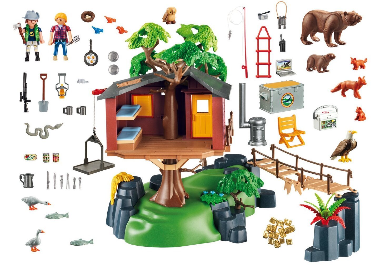 5557 PLAYMOBIL® Wild Life Seiklusmaja puu otsas цена и информация | Klotsid ja konstruktorid | kaup24.ee