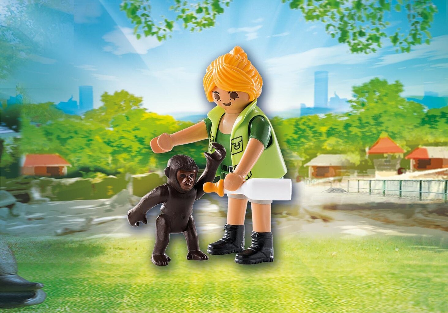 Конструктор 9074 PLAYMOBIL® Playmo-Friends, Zookeeper with Baby Gorilla  цена | kaup24.ee