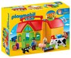 6962 PLAYMOBIL® 1.2.3, Kaasaskantav talu цена и информация | Klotsid ja konstruktorid | kaup24.ee