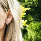 Luksuslikud kõrvarõngad Beneto, ehtsate tumedate pärlitega AGUP2616P - must цена и информация | Kõrvarõngad | kaup24.ee