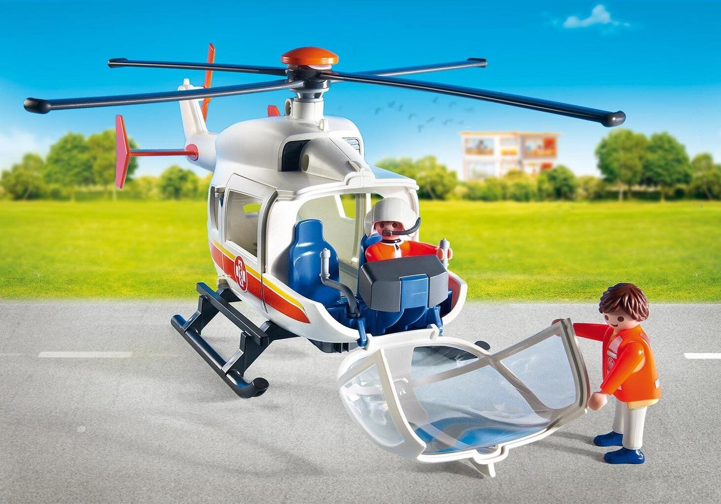 6686 PLAYMOBIL® City Life Kiirabi helikopter цена и информация | Klotsid ja konstruktorid | kaup24.ee