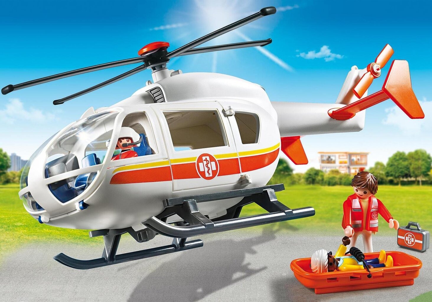 6686 PLAYMOBIL® City Life Kiirabi helikopter цена и информация | Klotsid ja konstruktorid | kaup24.ee