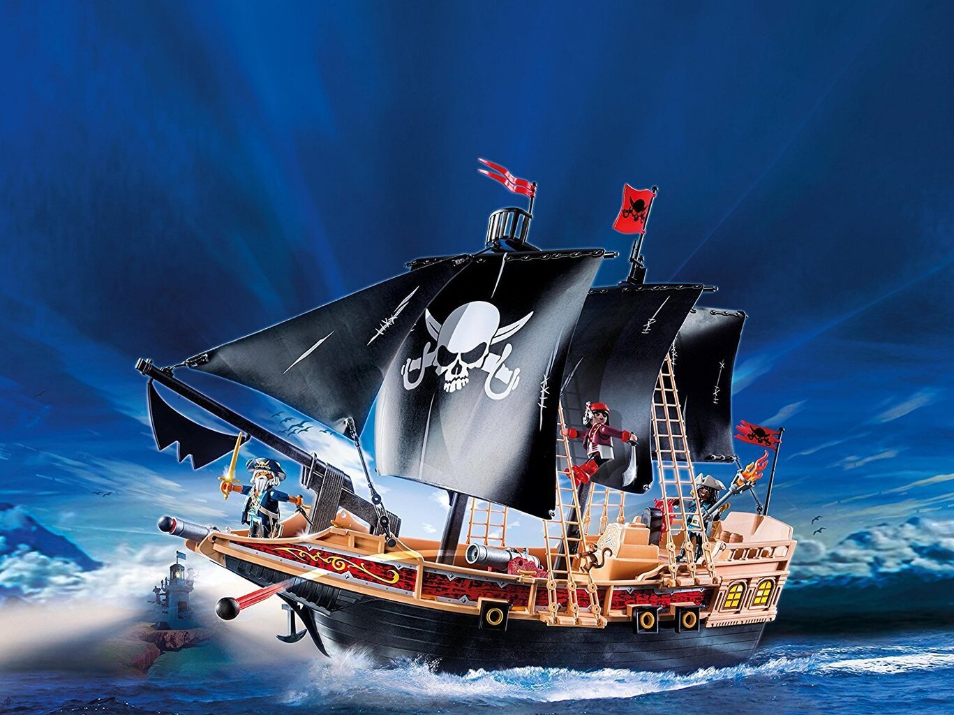 6678 PLAYMOBIL® Pirates Suur piraatide laev цена и информация | Klotsid ja konstruktorid | kaup24.ee