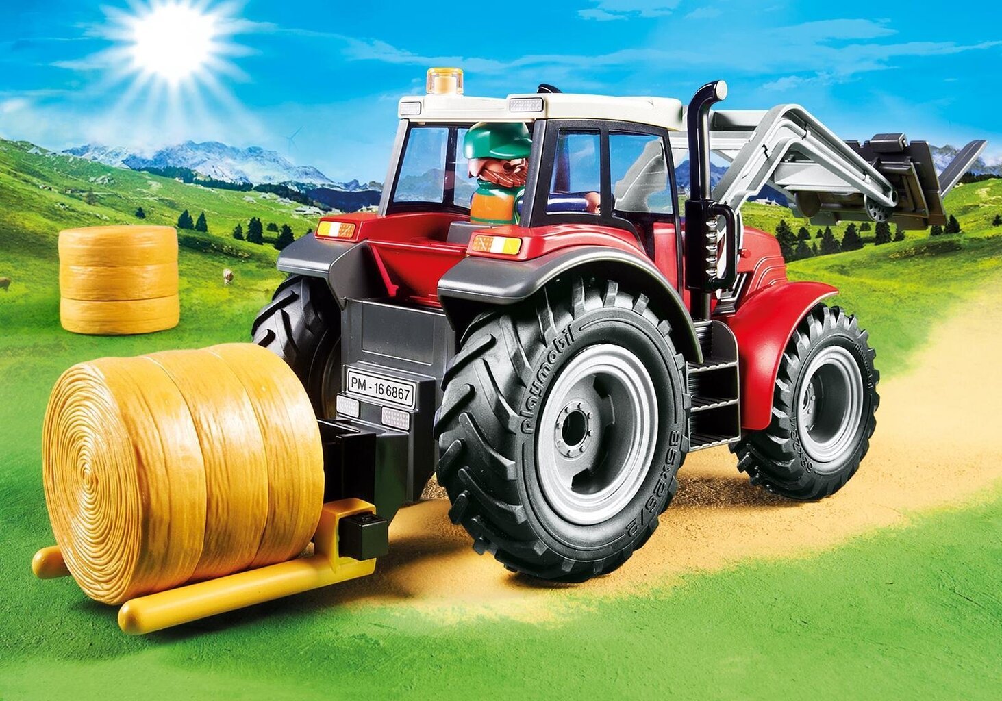 6867 PLAYMOBIL® Country Traktor kraanaga цена и информация | Klotsid ja konstruktorid | kaup24.ee