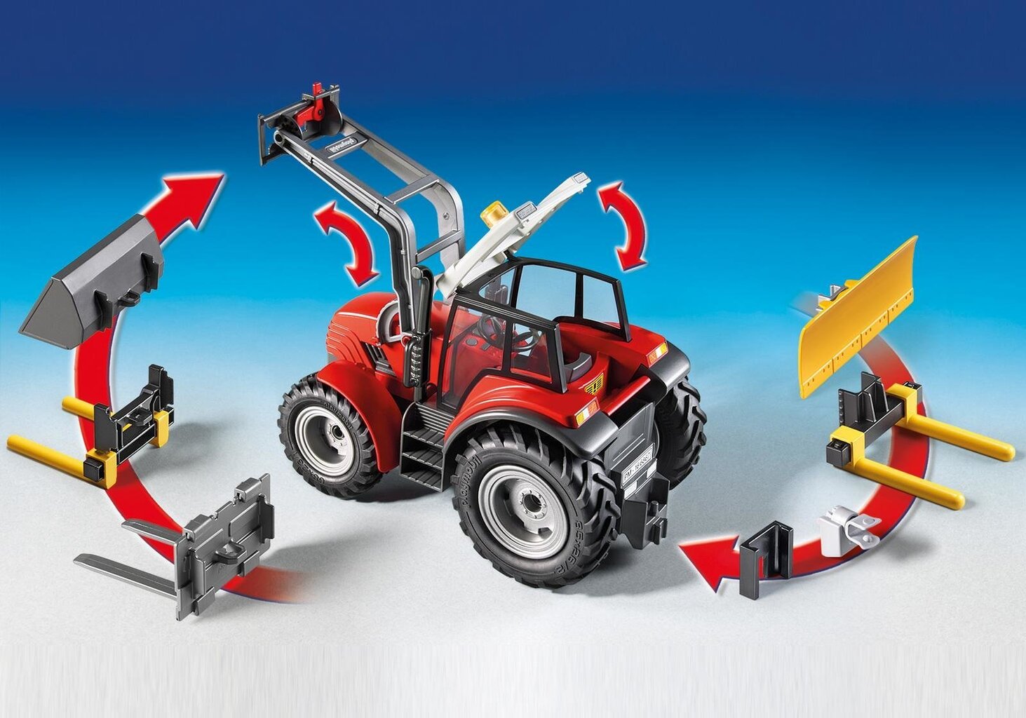 6867 PLAYMOBIL® Country Traktor kraanaga цена и информация | Klotsid ja konstruktorid | kaup24.ee