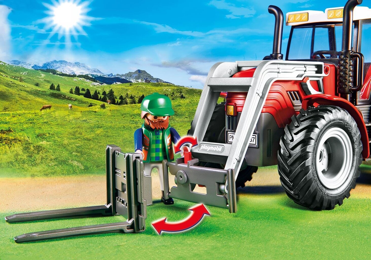 6867 PLAYMOBIL® Country Traktor kraanaga цена и информация | Klotsid ja konstruktorid | kaup24.ee