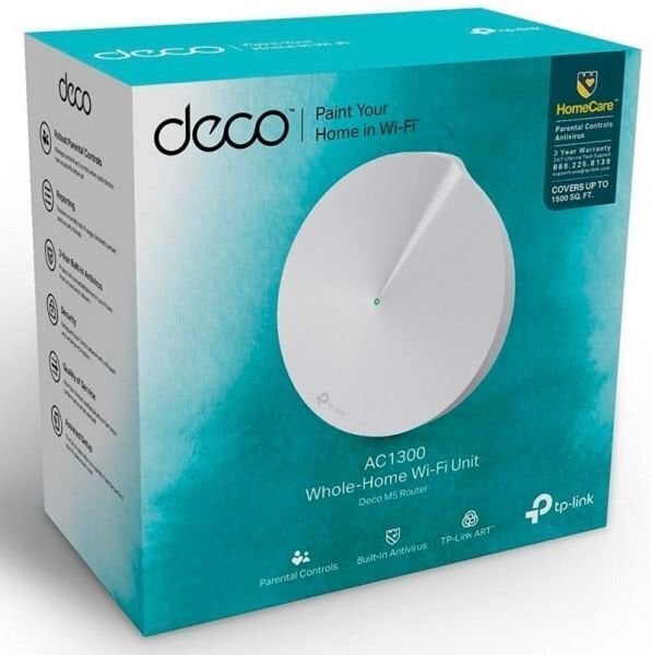 TP-LINK DECO M5 AC1300 MESH WIFI UNIT цена и информация | Ruuterid | kaup24.ee