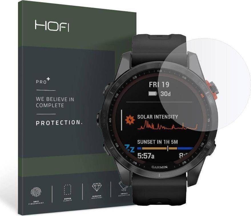 Kaitseklaas Hofi Glass Pro+ Garmin Fenix 7S hind ja info | Nutikellade ja nutivõrude tarvikud | kaup24.ee