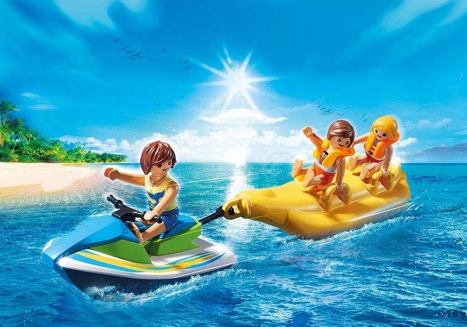 6980 PLAYMOBIL® Family Fun Skuuter täispuhutava banaaniga цена и информация | Klotsid ja konstruktorid | kaup24.ee