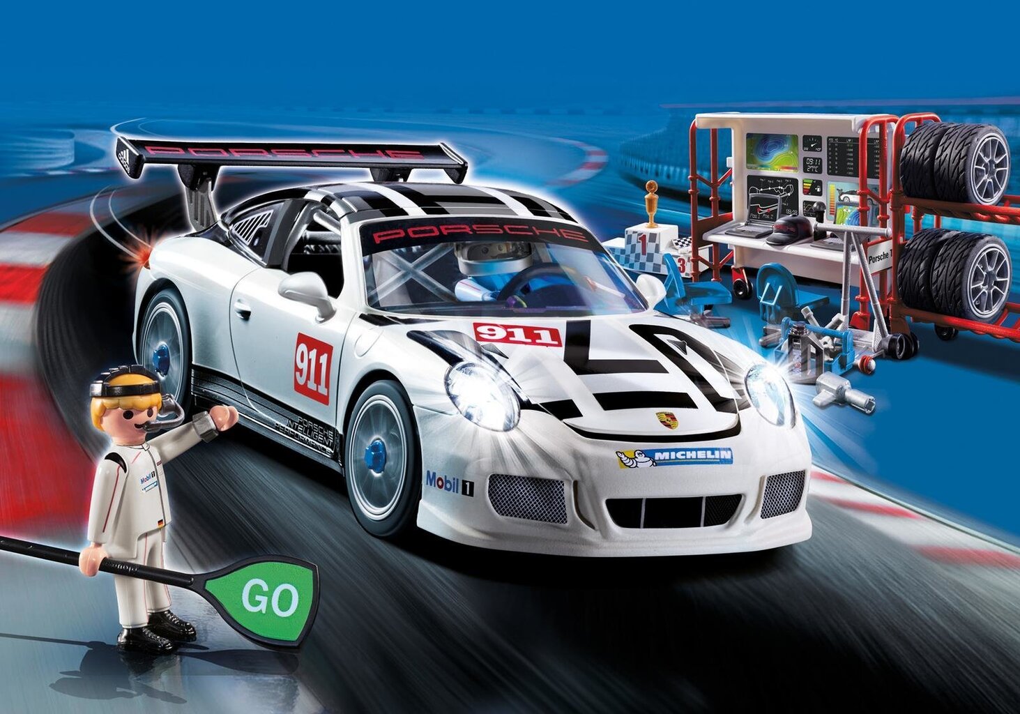 Porshe 911 GT3 Cup auto 9225 Playmobil® hind ja info | Klotsid ja konstruktorid | kaup24.ee