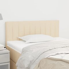 vidaXL voodipeats, kreemjas, 80x5x78/88 cm, kangas hind ja info | Voodid | kaup24.ee